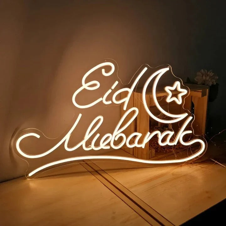 Eid Mubarak neon light electricity operated