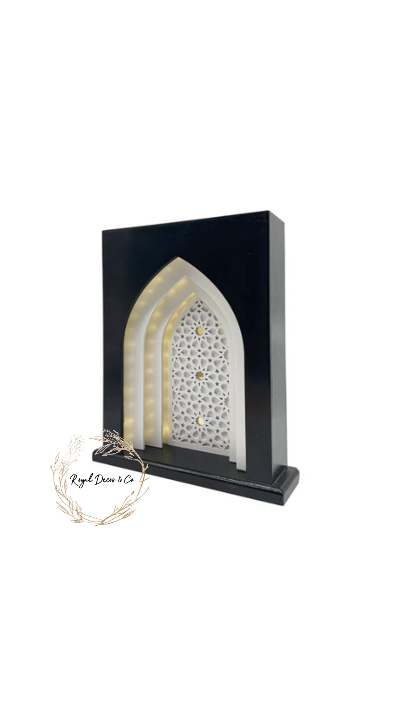 Black mosque feature With LED