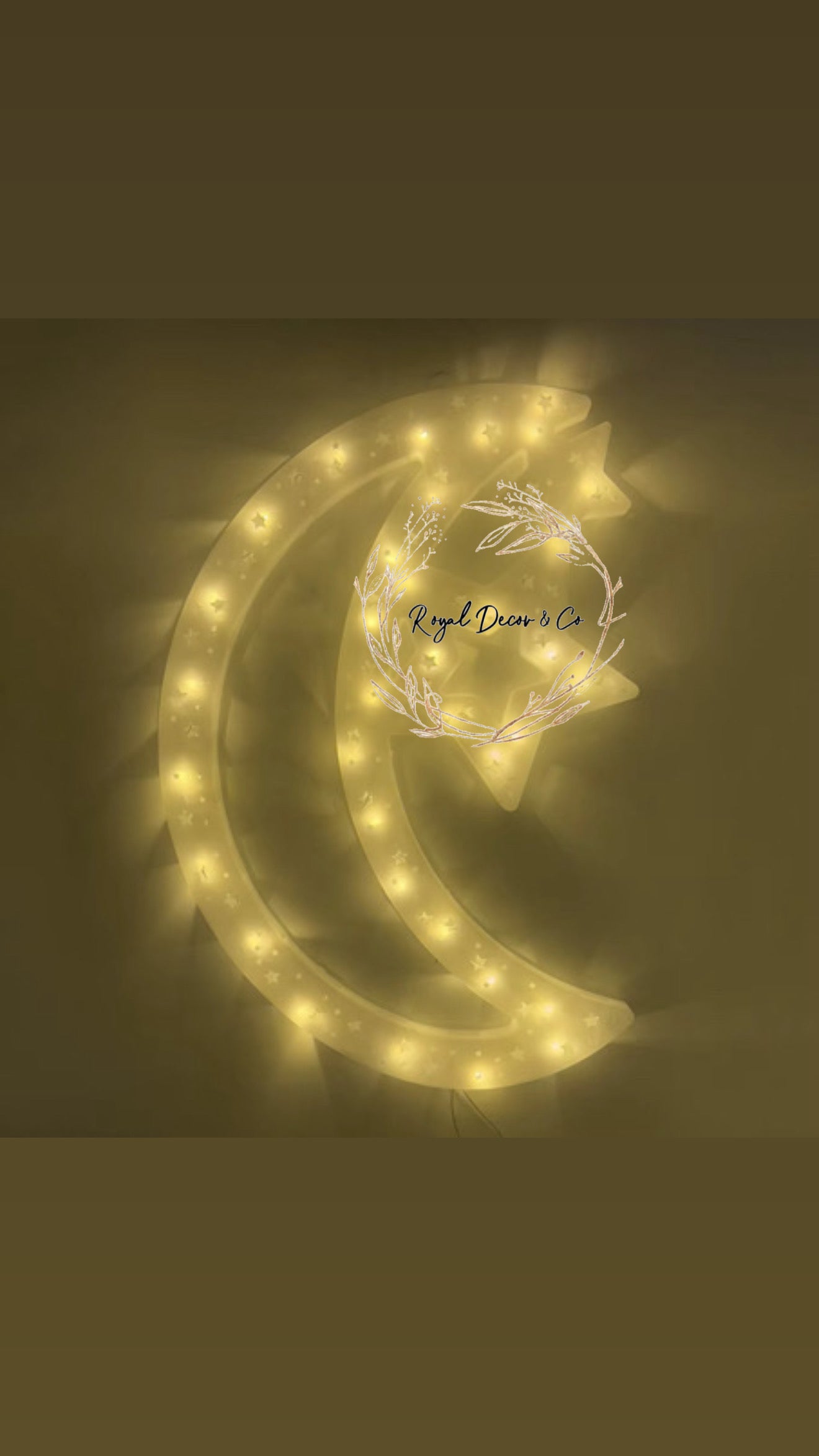 Window star decoration with LED