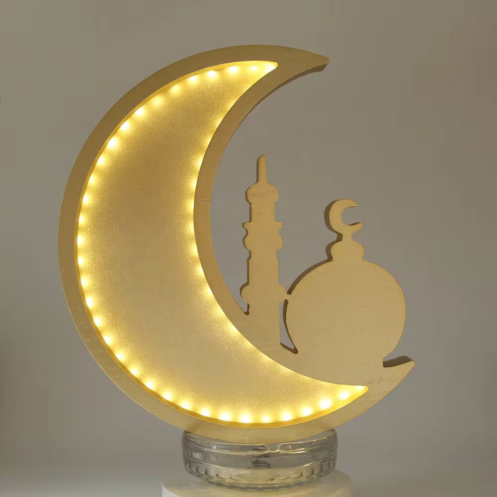 Light up moon tray