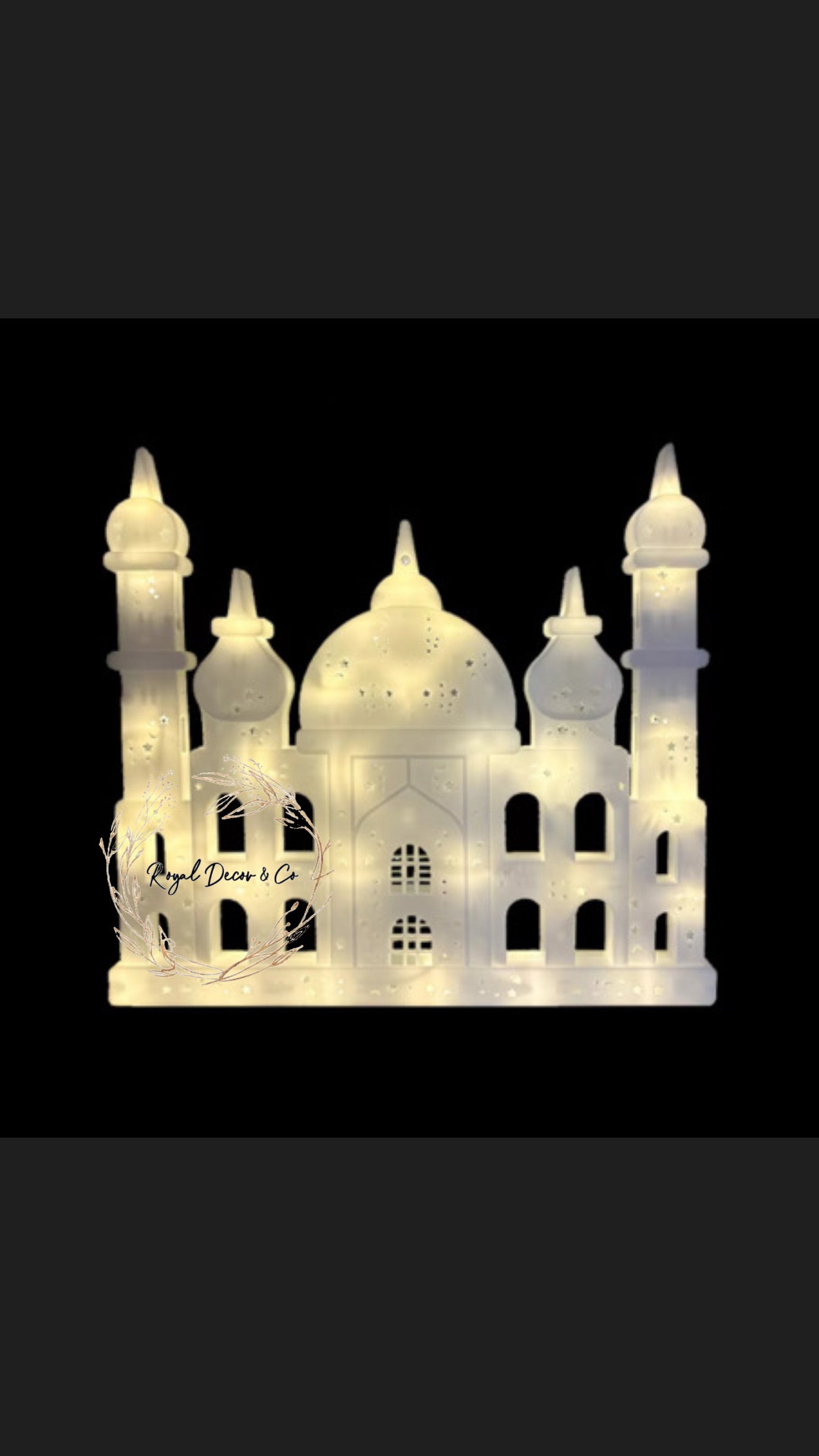 Window decoration mosque with led