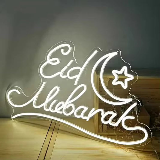Eid Mubarak neon light battery operated