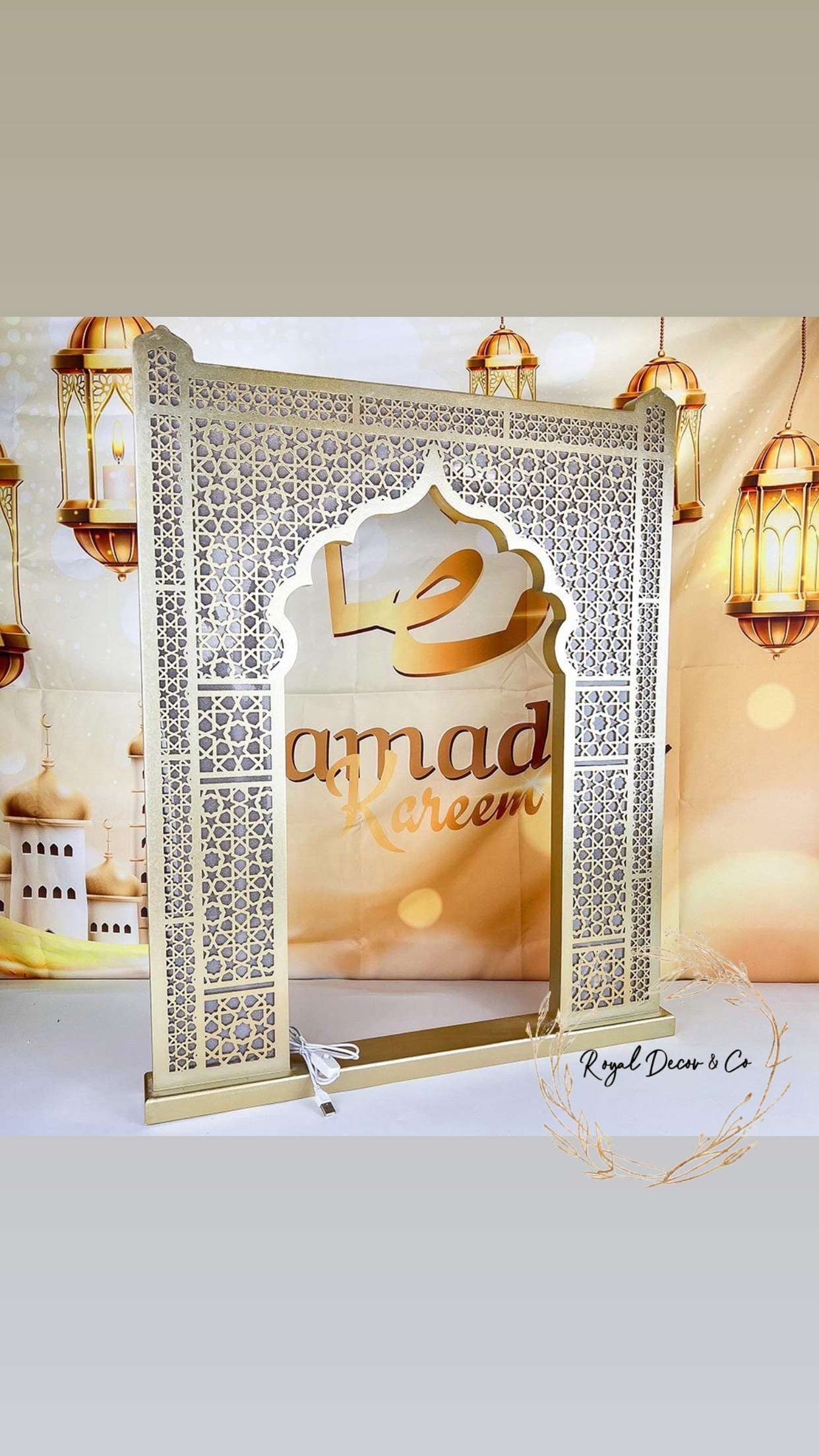 Mosque light up wall feature